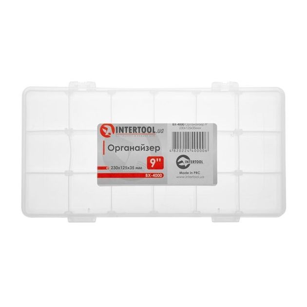 Органайзер INTERTOOL BX-4000 9 230х125х35мм, фото , изображение 3 | SNABZHENIE.com.ua Органайзер INTERTOOL BX-4000 9 230х125х35мм, фото , изображение 3 | SNABZHENIE.com.ua