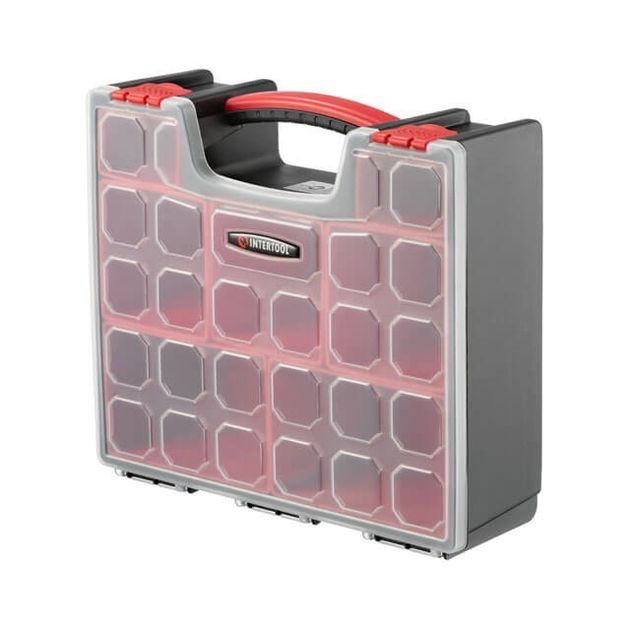 Органайзер на 12 лотков INTERTOOL BX-4032, 31.5х27х11 см, фото  | SNABZHENIE.com.ua
