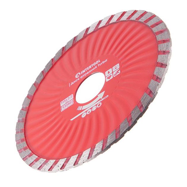 Диск отрезний по каменю TURBO алмазний, 115 мм, 22-24% INTERTOOL CT-2006, фото , зображення 3 | SNABZHENIE.com.ua Диск отрезний по каменю TURBO алмазний, 115 мм, 22-24% INTERTOOL CT-2006, фото , зображення 3 | SNABZHENIE.com.ua