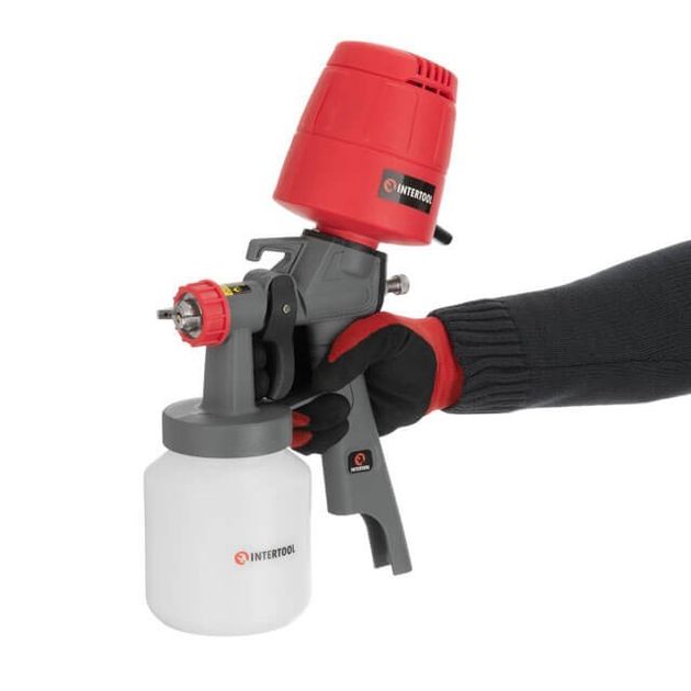 Электрический краскопульт HVLP 450 Вт, форсунка 1,5 мм, бачок 1 л, 0,14-0,35 Бар, 100-200 мл/мин INTERTOOL DT-5045, фото , изображение 9 | SNABZHENIE.com.ua Электрический краскопульт HVLP 450 Вт, форсунка 1,5 мм, бачок 1 л, 0,14-0,35 Бар, 100-200 мл/мин INTERTOOL DT-5045, фото , изображение 9 | SNABZHENIE.com.ua