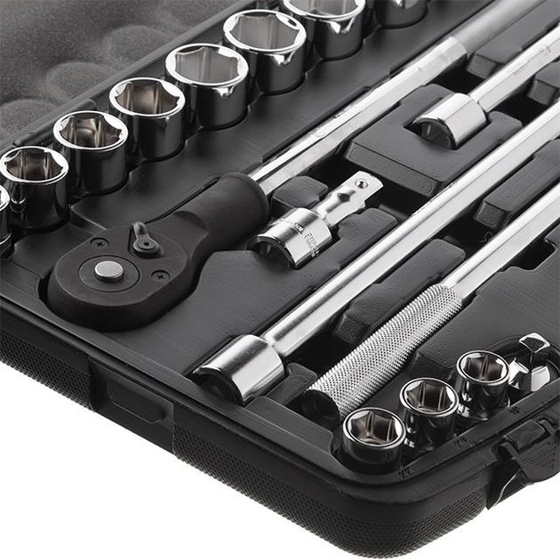 Набор инструмента 3/4" 20 ед. (гол. 19-50 мм) в кейсе INTERTOOL ET-6023, фото , изображение 4 | SNABZHENIE.com.ua Набор инструмента 3/4" 20 ед. (гол. 19-50 мм) в кейсе INTERTOOL ET-6023, фото , изображение 4 | SNABZHENIE.com.ua