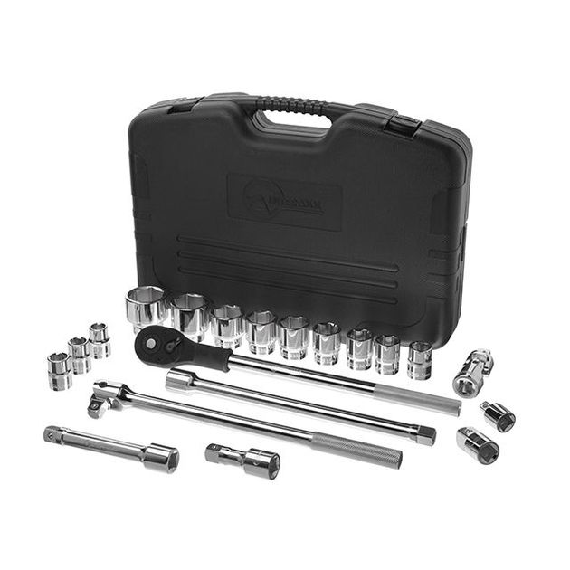 Набор инструмента 3/4" 20 ед. (гол. 19-50 мм) в кейсе INTERTOOL ET-6023, фото , изображение 8 | SNABZHENIE.com.ua Набор инструмента 3/4" 20 ед. (гол. 19-50 мм) в кейсе INTERTOOL ET-6023, фото , изображение 8 | SNABZHENIE.com.ua