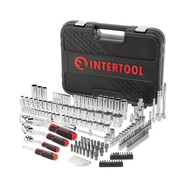 Набор инструментов 1/2" & 3/8" & 1/4", 171ед., Cr-V STORM INTERTOOL ET-8171, фото , зображення 3 | SNABZHENIE.com.ua Набор инструментов 1/2" & 3/8" & 1/4", 171ед., Cr-V STORM INTERTOOL ET-8171, фото , зображення 3 | SNABZHENIE.com.ua