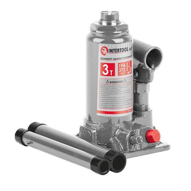 Домкрат столбик 3 т INTERTOOL GT0022, фото  | SNABZHENIE.com.ua