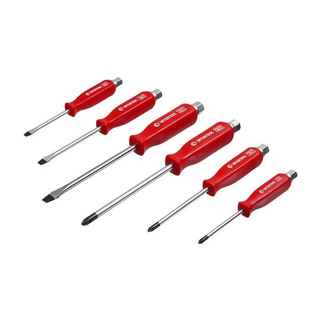 Набор ударных отверток 6 шт INTERTOOL HT-0403 Cr-V, фото  | SNABZHENIE.com.ua