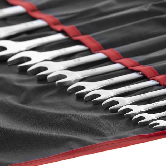 Набор ключей комбинированных 12ед., 8-30мм Cr-V INTERTOOL HT-1251, фото , зображення 3 | SNABZHENIE.com.ua Набор ключей комбинированных 12ед., 8-30мм Cr-V INTERTOOL HT-1251, фото , зображення 3 | SNABZHENIE.com.ua