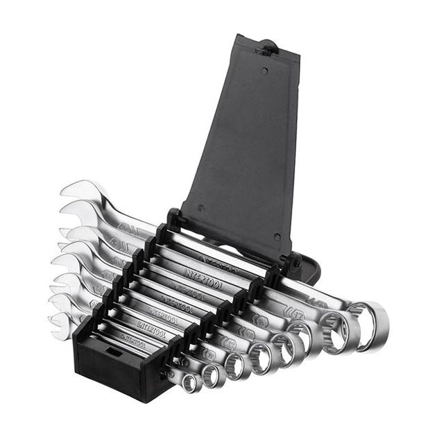 Набор ключей комбинированных 8шт., 6-19мм, Сr-V, DIN3113, STORM INTERTOOL XT-1002, фото , зображення 2 | SNABZHENIE.com.ua Набор ключей комбинированных 8шт., 6-19мм, Сr-V, DIN3113, STORM INTERTOOL XT-1002, фото , зображення 2 | SNABZHENIE.com.ua