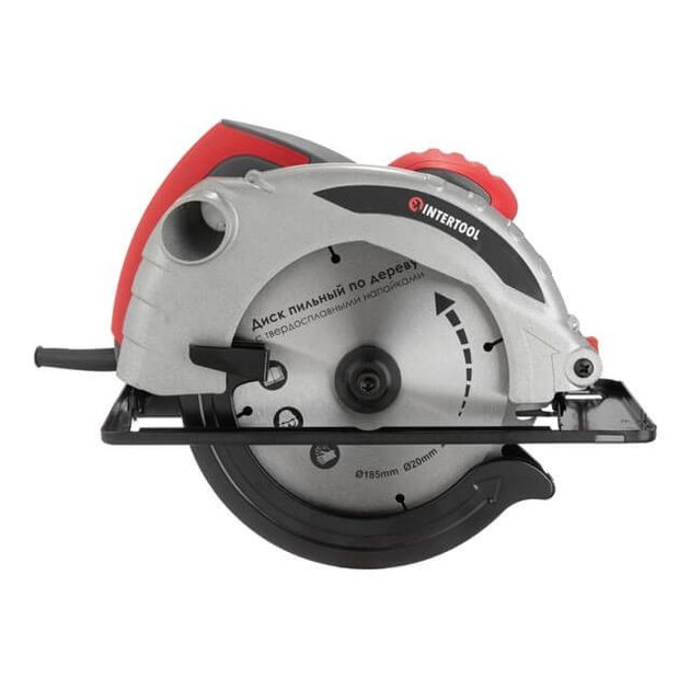 Дискова пила 1300 Вт, 5000 об/хв, кут нахилу 0-45°, глибина розпилу 41/57 мм, диск 185 20 мм INTERTOOL DT-0613, фото , зображення 2 | SNABZHENIE.com.ua Дискова пила 1300 Вт, 5000 об/хв, кут нахилу 0-45°, глибина розпилу 41/57 мм, диск 185 20 мм INTERTOOL DT-0613, фото , зображення 2 | SNABZHENIE.com.ua