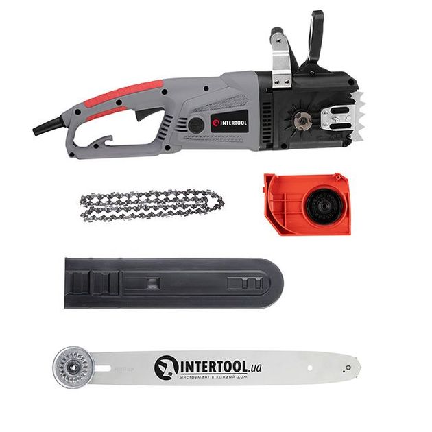 Пила цепна електрична 2400Вт, шина 40см, SDS-система натяжки ланцюга, прямий двигун. INTERTOOL DT-2206, фото , зображення 7 | SNABZHENIE.com.ua Пила цепна електрична 2400Вт, шина 40см, SDS-система натяжки ланцюга, прямий двигун. INTERTOOL DT-2206, фото , зображення 7 | SNABZHENIE.com.ua