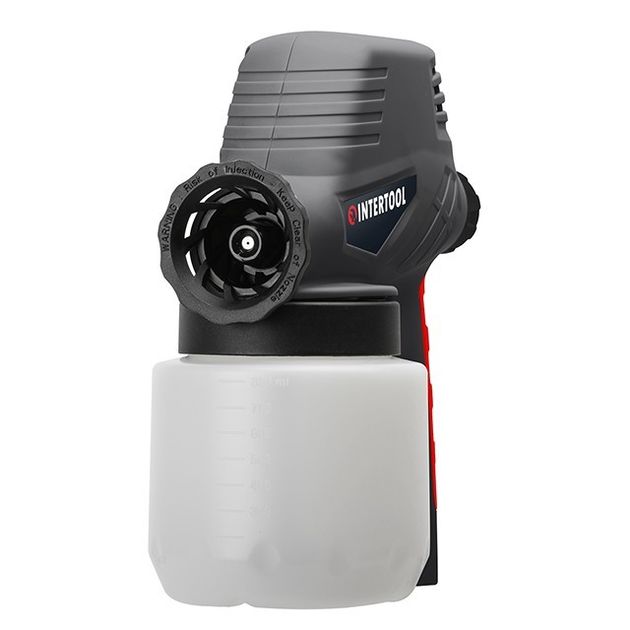 Электрический краскопульт 110 Вт, форсунка 0.8 мм, бачок 0.8 л, 300 мл/мин INTERTOOL DT-5012, фото , изображение 8 | SNABZHENIE.com.ua Электрический краскопульт 110 Вт, форсунка 0.8 мм, бачок 0.8 л, 300 мл/мин INTERTOOL DT-5012, фото , изображение 8 | SNABZHENIE.com.ua