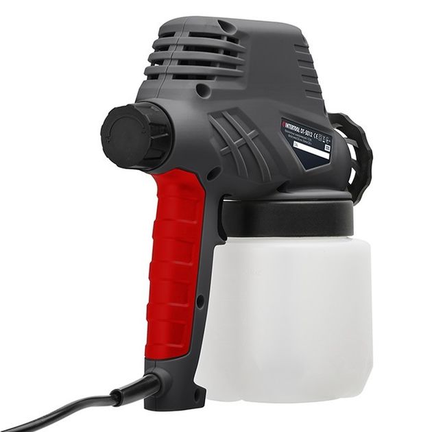Электрический краскопульт 110 Вт, форсунка 0.8 мм, бачок 0.8 л, 300 мл/мин INTERTOOL DT-5012, фото , изображение 10 | SNABZHENIE.com.ua Электрический краскопульт 110 Вт, форсунка 0.8 мм, бачок 0.8 л, 300 мл/мин INTERTOOL DT-5012, фото , изображение 10 | SNABZHENIE.com.ua
