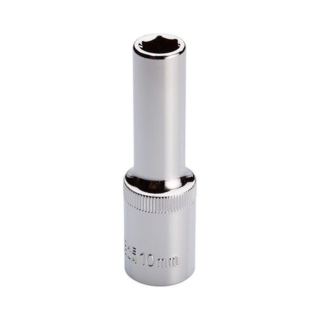 Головка шестигранная удлиненная 1/2", 10x78 мм, хром-ванадий INTERTOOL ET-0110, фото , зображення 2 | SNABZHENIE.com.ua Головка шестигранная удлиненная 1/2", 10x78 мм, хром-ванадий INTERTOOL ET-0110, фото , зображення 2 | SNABZHENIE.com.ua