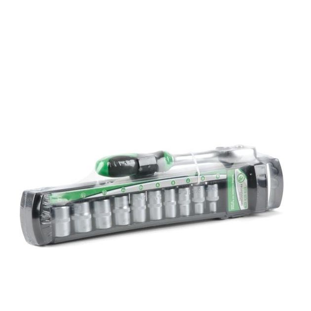 Набор головок 10 ед. 5-14 мм, 1/4", рукоятка с храповым механизмом INTERTOOL ET-6008, фото , зображення 2 | SNABZHENIE.com.ua Набор головок 10 ед. 5-14 мм, 1/4", рукоятка с храповым механизмом INTERTOOL ET-6008, фото , зображення 2 | SNABZHENIE.com.ua