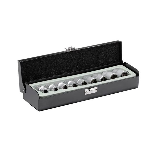 Набор головок TORX 9 ед E10-E24 1/2 INTERTOOL ET-6014, фото  | SNABZHENIE.com.ua