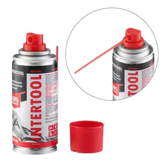 Смазка универсальная аэрозоль 100 мл INTERTOOL FS-4010, фото , изображение 2 | SNABZHENIE.com.ua Смазка универсальная аэрозоль 100 мл INTERTOOL FS-4010, фото , изображение 2 | SNABZHENIE.com.ua