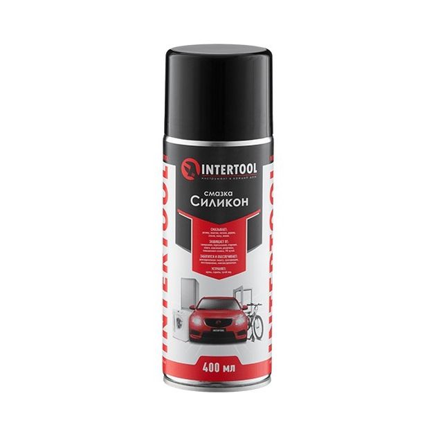 Силиконовая смазка INTERTOOL FS-6040, аэрозоль 400 мл, фото  | SNABZHENIE.com.ua