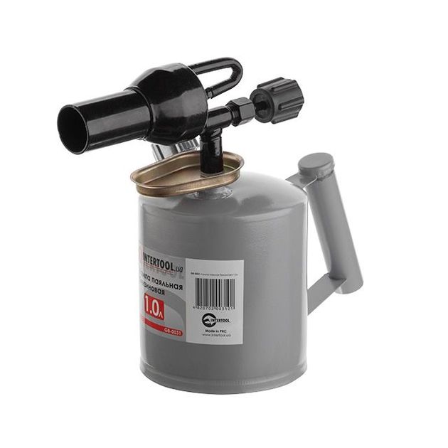 Лампа паяльна бензинова 1.0 л INTERTOOL GB-0031, фото  | SNABZHENIE.com.ua