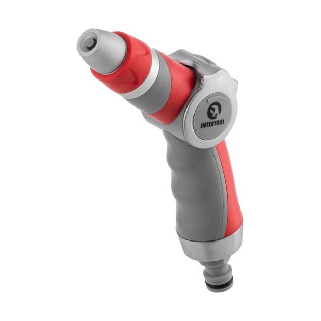 Пистолет-распылитель для полива с регулировкой потока LUXURY INTERTOOL GE-0018, фото , изображение 2 | SNABZHENIE.com.ua Пистолет-распылитель для полива с регулировкой потока LUXURY INTERTOOL GE-0018, фото , изображение 2 | SNABZHENIE.com.ua