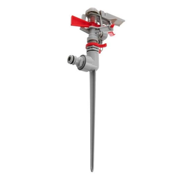 Дощовик пульсуючий з повною/частковою зоною поливу на костилі, круг/сектор поливу до 12 м, Zinc alloy INTERTOOL GE-0056, фото , зображення 6 | SNABZHENIE.com.ua Дощовик пульсуючий з повною/частковою зоною поливу на костилі, круг/сектор поливу до 12 м, Zinc alloy INTERTOOL GE-0056, фото , зображення 6 | SNABZHENIE.com.ua