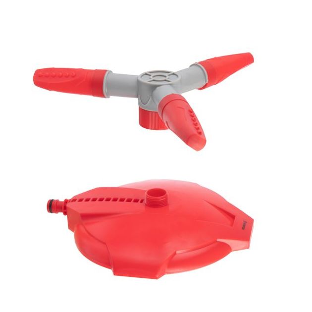 Дощуватель круговий з трьома розпилювачами з обертовою головкою на базі INTERTOOL GE-0075, фото , зображення 7 | SNABZHENIE.com.ua Дощуватель круговий з трьома розпилювачами з обертовою головкою на базі INTERTOOL GE-0075, фото , зображення 7 | SNABZHENIE.com.ua