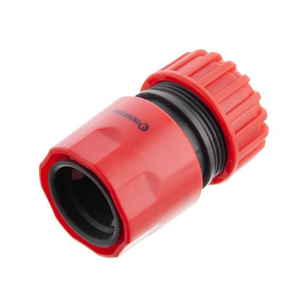 Коннектор 3/4" с аквастопом для шланга INTERTOOL GE-1021, фото  | SNABZHENIE.com.ua