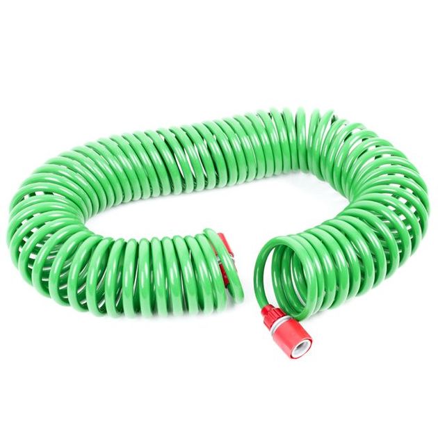 Спиральный поливочный шланг 15 м с конекторами INTERTOOL GE-4002, фото , изображение 5 | SNABZHENIE.com.ua