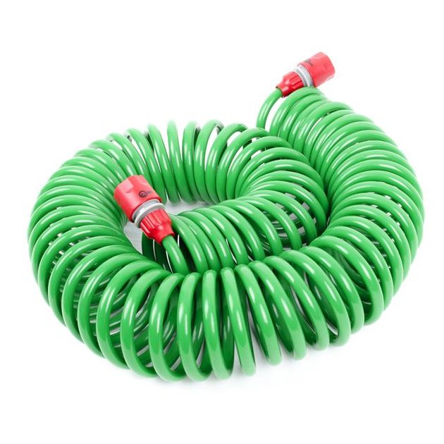 Спиральный поливочный шланг 15 м с конекторами INTERTOOL GE-4002, фото , изображение 6 | SNABZHENIE.com.ua