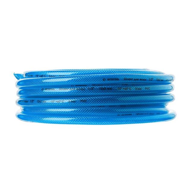 Шланг для воды 1/2", 20 м, 3-х слойный, армированный PVC INTERTOOL, фото , изображение 3 | SNABZHENIE.com.ua Шланг для воды 1/2", 20 м, 3-х слойный, армированный PVC INTERTOOL, фото , изображение 3 | SNABZHENIE.com.ua