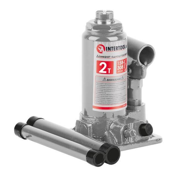 Домкрат столбик 2 т INTERTOOL GT0021, фото  | SNABZHENIE.com.ua