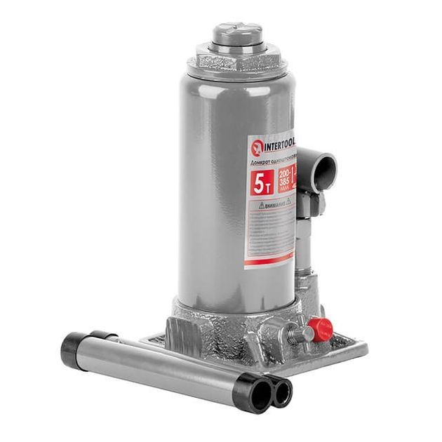 Домкрат столбик одноштоковый 5 т INTERTOOL GT0023, фото  | SNABZHENIE.com.ua
