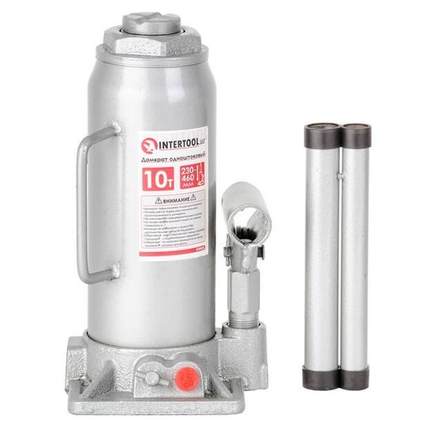 Домкрат столбиковый одноштоковый 10 т INTERTOOL GT0025, фото  | SNABZHENIE.com.ua