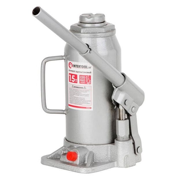 Домкрат столбик одноштоковый 15 т INTERTOOL GT0027, фото , изображение 2 | SNABZHENIE.com.ua Домкрат столбик одноштоковый 15 т INTERTOOL GT0027, фото , изображение 2 | SNABZHENIE.com.ua