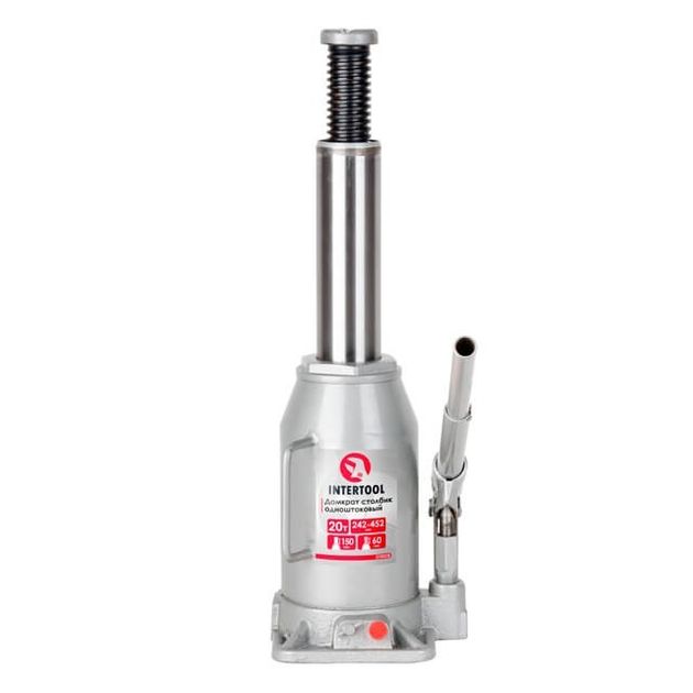 Домкрат столбиковый одноштоковый 20 т INTERTOOL GT0028, фото , изображение 3 | SNABZHENIE.com.ua Домкрат столбиковый одноштоковый 20 т INTERTOOL GT0028, фото , изображение 3 | SNABZHENIE.com.ua