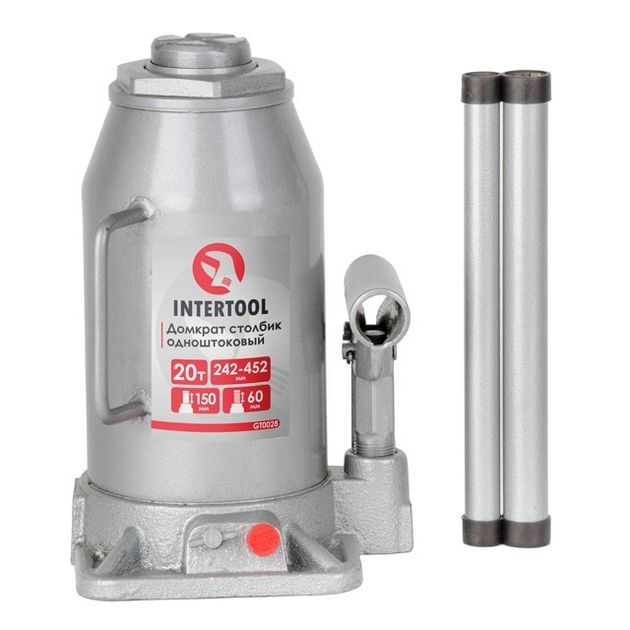Домкрат столбиковый одноштоковый 20 т INTERTOOL GT0028, фото  | SNABZHENIE.com.ua