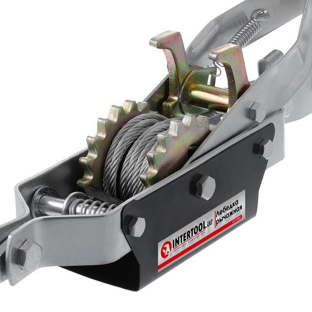Лебедка рычажная INTERTOOL GT1444, 4 т, трос 3 м, длина 1.5 м, фото , изображение 4 | SNABZHENIE.com.ua Лебедка рычажная INTERTOOL GT1444, 4 т, трос 3 м, длина 1.5 м, фото , изображение 4 | SNABZHENIE.com.ua