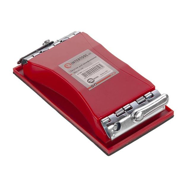 Брусок для шлифования 85x165 мм с металлическим зажимом INTERTOOL, фото  | SNABZHENIE.com.ua