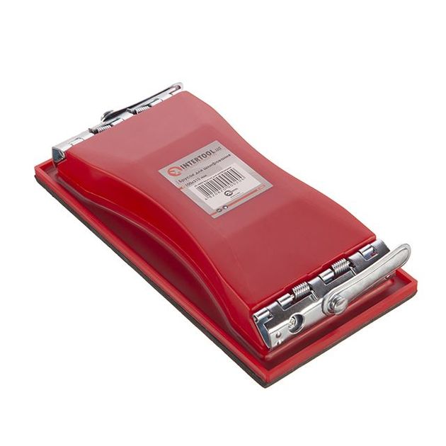 Брусок для шлифования 100x210 мм с металлическим зажимом INTERTOOL, фото  | SNABZHENIE.com.ua