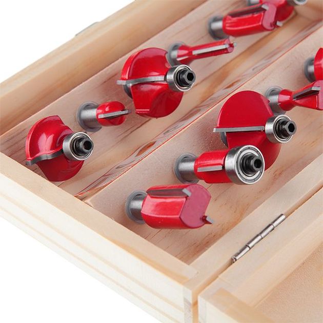 Набір фрез по дереву 12 ед INTERTOOL HT-0071, фото , зображення 5 | SNABZHENIE.com.ua Набір фрез по дереву 12 ед INTERTOOL HT-0071, фото , зображення 5 | SNABZHENIE.com.ua