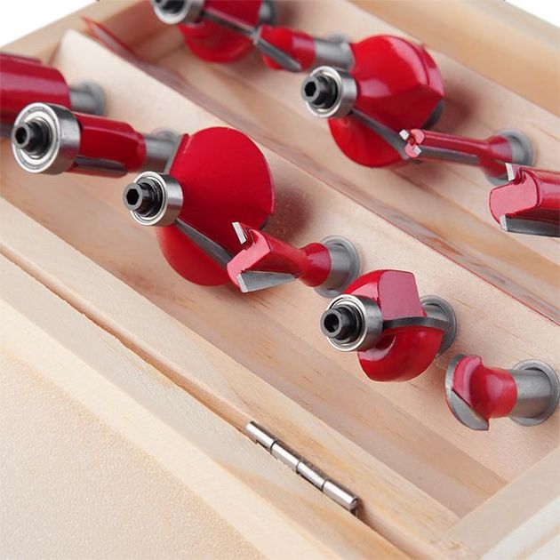 Набір фрез по дереву 12 ед INTERTOOL HT-0071, фото , зображення 6 | SNABZHENIE.com.ua Набір фрез по дереву 12 ед INTERTOOL HT-0071, фото , зображення 6 | SNABZHENIE.com.ua