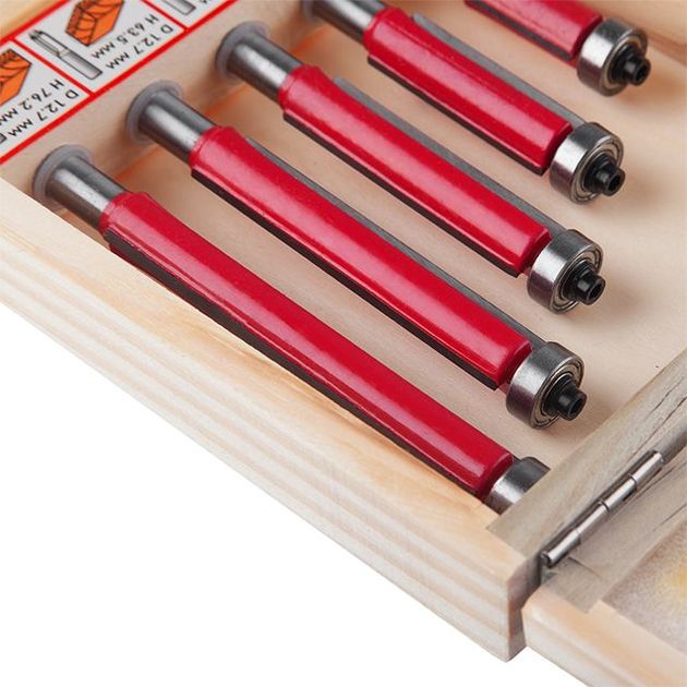 Набор кромочных фрез, 5 шт. INTERTOOL HT-0076, фото , изображение 5 | SNABZHENIE.com.ua