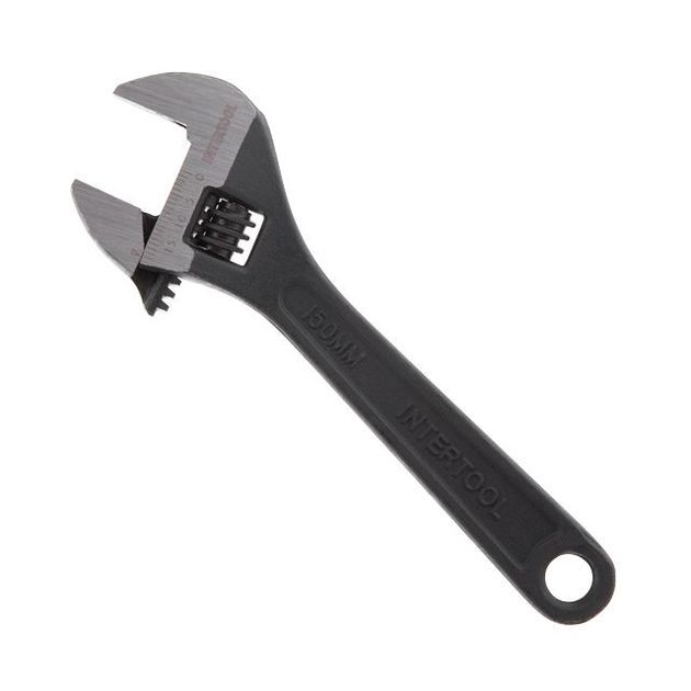 Ключ разводной 150 мм INTERTOOL HT-0191, фото  | SNABZHENIE.com.ua