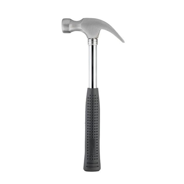 Молоток столярный 450г с гвоздодером и металлической ручкой INTERTOOL, фото  | SNABZHENIE.com.ua
