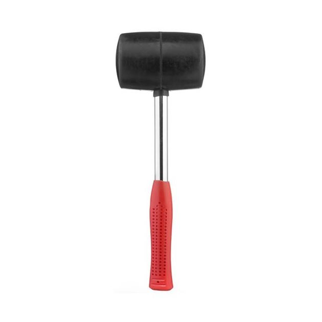 Киянка резиновая 900 г, 90 мм, черная, металлическая ручка INTERTOOL, фото  | SNABZHENIE.com.ua