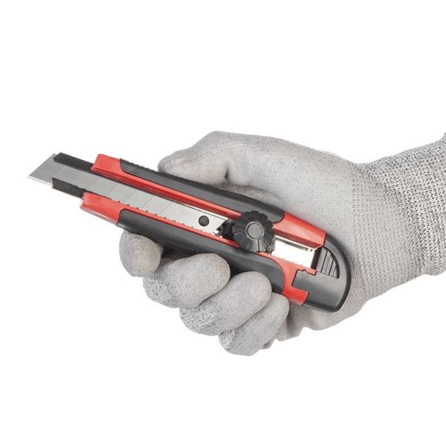 Нож сегментный 18мм, металлическая направляющая, рукоятка INTERTOOL HT-0503, фото , изображение 8 | SNABZHENIE.com.ua Нож сегментный 18мм, металлическая направляющая, рукоятка INTERTOOL HT-0503, фото , изображение 8 | SNABZHENIE.com.ua