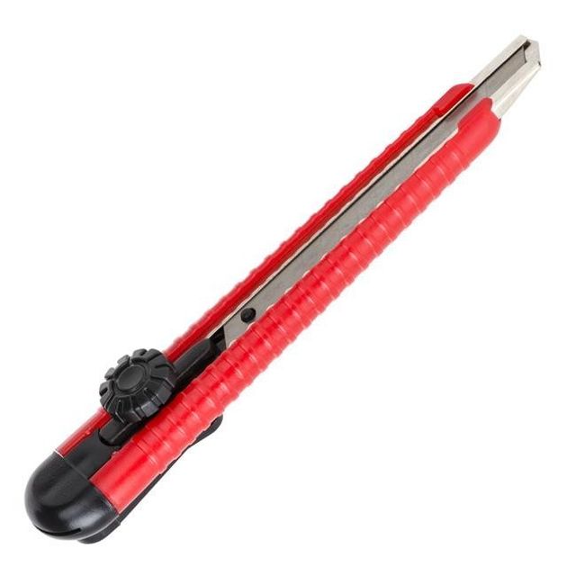 Нож сегментный 9мм с металлической направляющей INTERTOOL HT-0511, фото , изображение 3 | SNABZHENIE.com.ua Нож сегментный 9мм с металлической направляющей INTERTOOL HT-0511, фото , изображение 3 | SNABZHENIE.com.ua