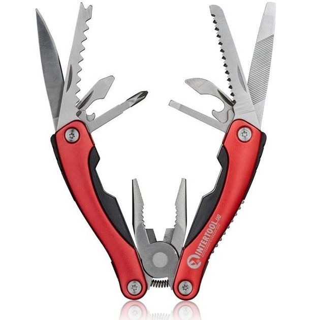 Мультиинструмент 12 в 1 160 мм с чехлом INTERTOOL HT-0541, фото , изображение 5 | SNABZHENIE.com.ua Мультиинструмент 12 в 1 160 мм с чехлом INTERTOOL HT-0541, фото , изображение 5 | SNABZHENIE.com.ua