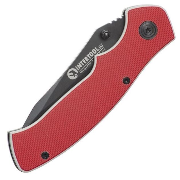 Нож складной INTERTOOL HT-0595, 194 мм, ручка с металл. вставками, фото , изображение 2 | SNABZHENIE.com.ua Нож складной INTERTOOL HT-0595, 194 мм, ручка с металл. вставками, фото , изображение 2 | SNABZHENIE.com.ua