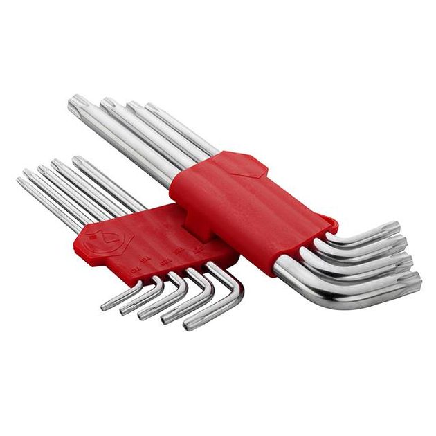 Набор Г-образных ключей TORX удлиненных 9шт, Т10-Т50, Cr-V INTERTOOL, фото , изображение 3 | SNABZHENIE.com.ua Набор Г-образных ключей TORX удлиненных 9шт, Т10-Т50, Cr-V INTERTOOL, фото , изображение 3 | SNABZHENIE.com.ua