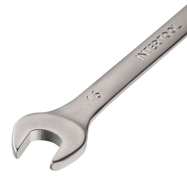 Ключ комбинированный 16 мм Cr-V INTERTOOL HT-1216, фото , изображение 2 | SNABZHENIE.com.ua Ключ комбинированный 16 мм Cr-V INTERTOOL HT-1216, фото , изображение 2 | SNABZHENIE.com.ua