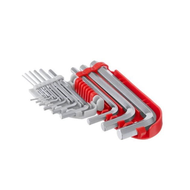 Набор Г-образных шестигранных ключей 9 шт., 1,5-10 мм Small INTERTOOL HT-1801, фото , зображення 3 | SNABZHENIE.com.ua Набор Г-образных шестигранных ключей 9 шт., 1,5-10 мм Small INTERTOOL HT-1801, фото , зображення 3 | SNABZHENIE.com.ua